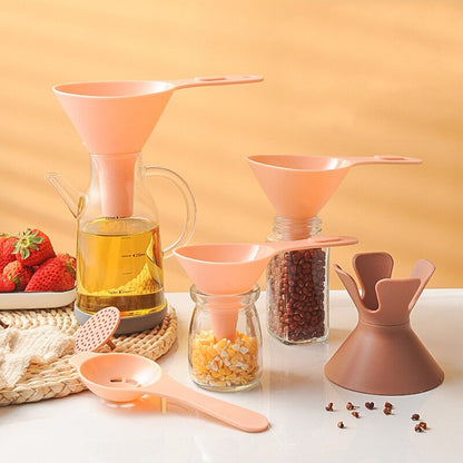 Practical 6in1 Multi Purpose Pouring Funnel Kit