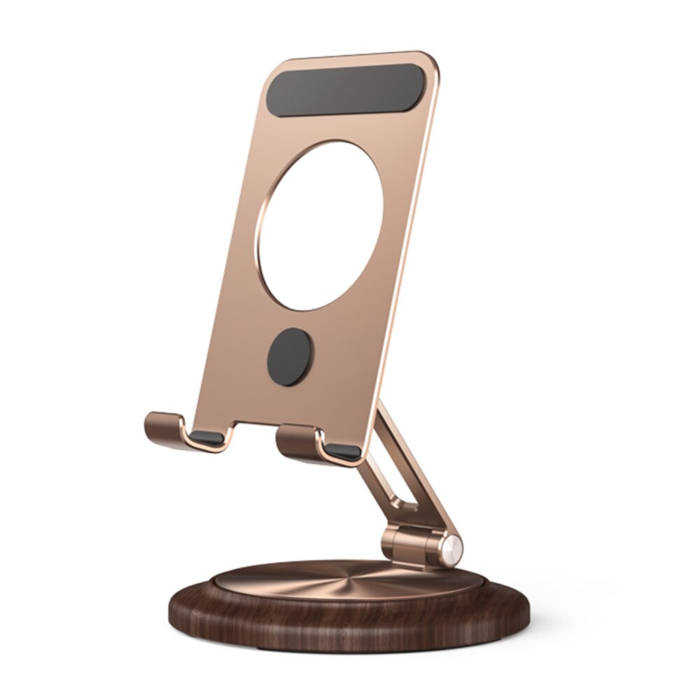Adjustable Wooden Phone Stand with 360 Rotation - Fesara