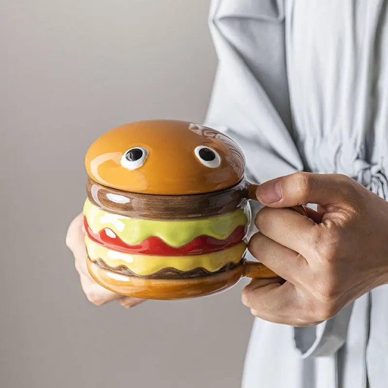 Funny Burger Shaped Coffee Mug