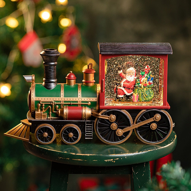 Festive Holiday Musical Christmas Train Box - Fesara