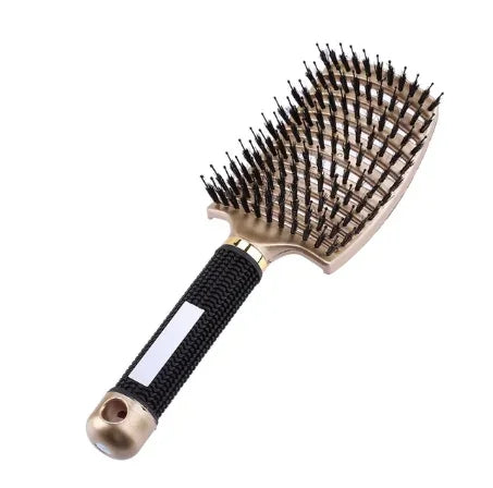 Gentle Detangle Hair Comb - Soft Bristle Brush