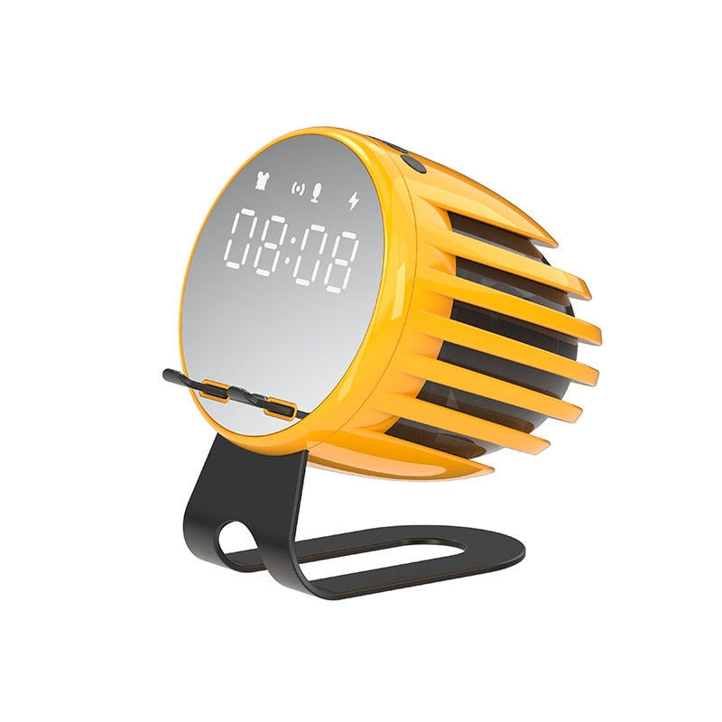 Luxury Wood Wireless Bluetooth Speaker Alarm Clock