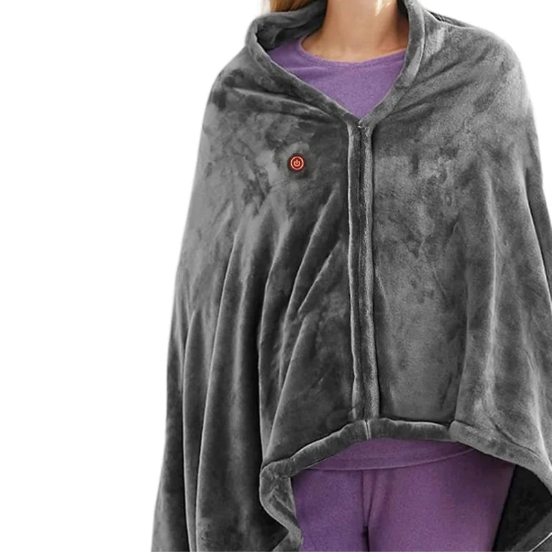 Soft Wearable Electric Blanket with 3 Heat Settings