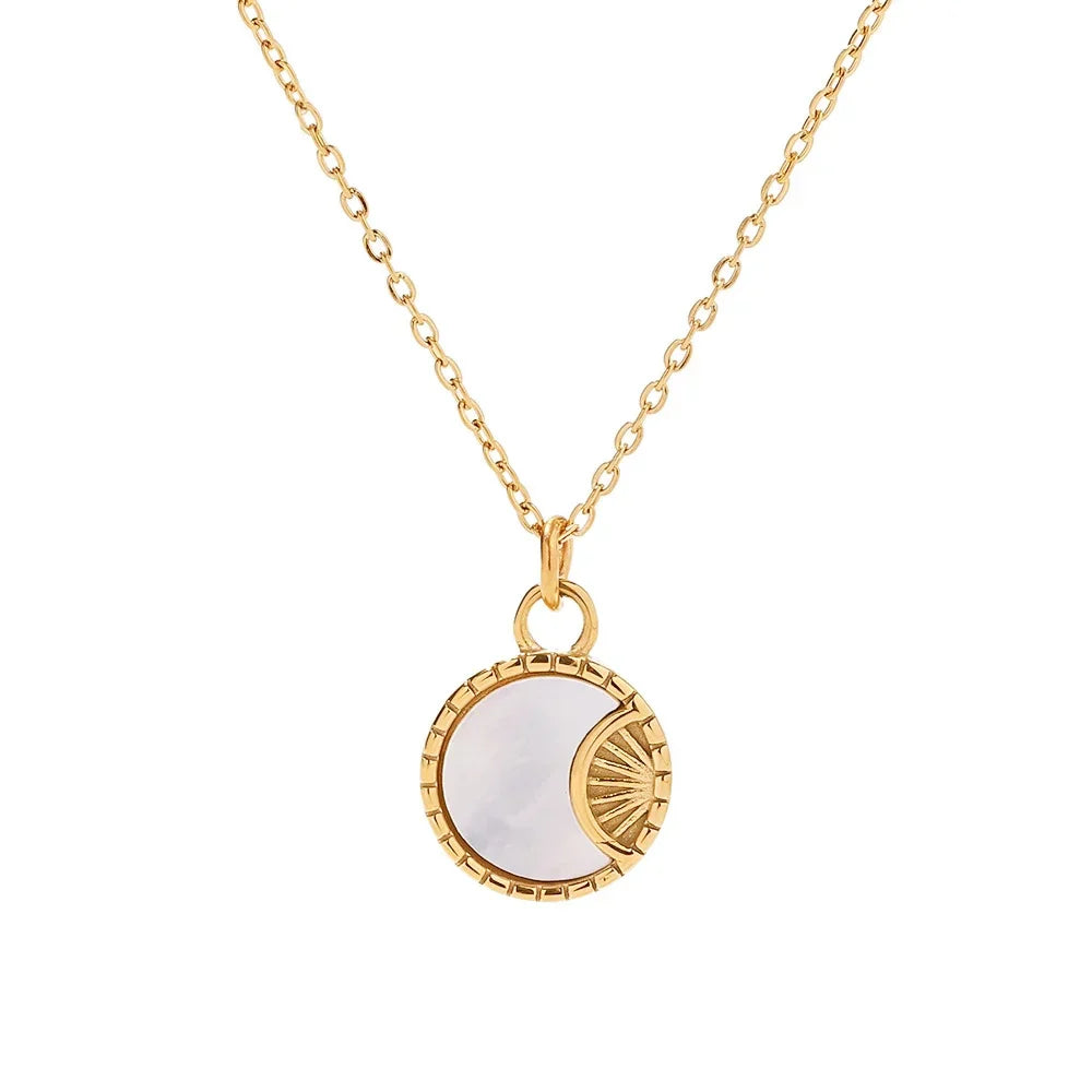 Delicate Zodiac Shell Pendant Necklace
