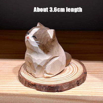Adorable Handcrafted Wood Animal Figurines