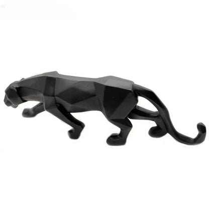 Unique Resin Leopard Figurine Decor Statue - Fesara