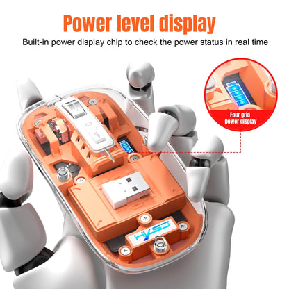Clear Wireless Bluetooth Computer Mouse