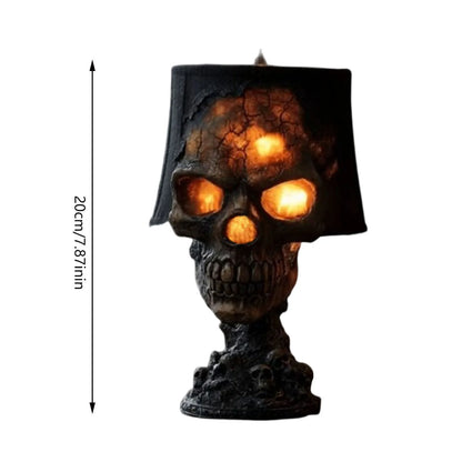 Spooky Skull Table Lamp Dark LED Light