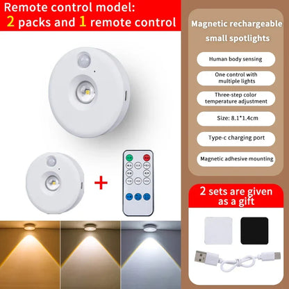 Motion Activated LED Night Light, Dimmable Battery Lamp