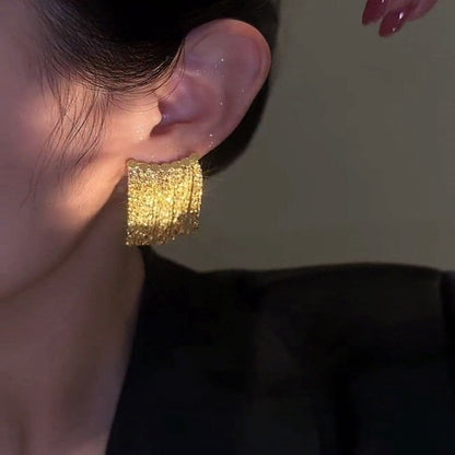 Luxury Gold Drop Tassel Earrings