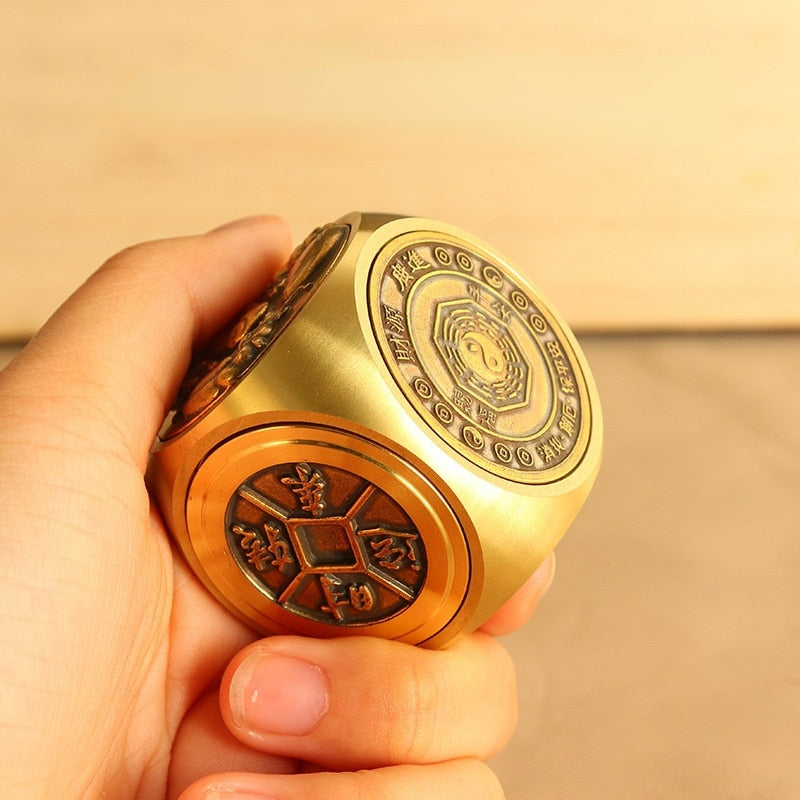 Colorful 6-Sided Fidget Spinner Dice Toy - Fesara