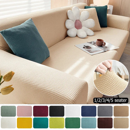 Stretchy Fabric Sofa Slipcover | Fit 1-4 Seaters & L-Shaped - Fesara