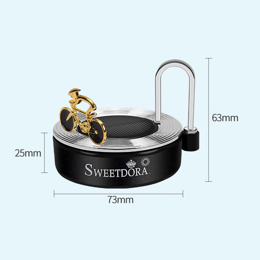 Portable Bike Car Solar Air Freshener Decor