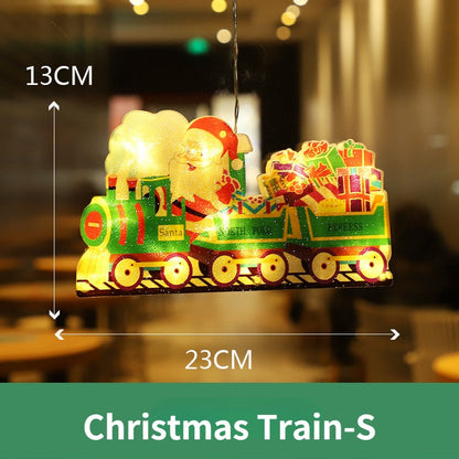 Colorful Christmas Window String Lights