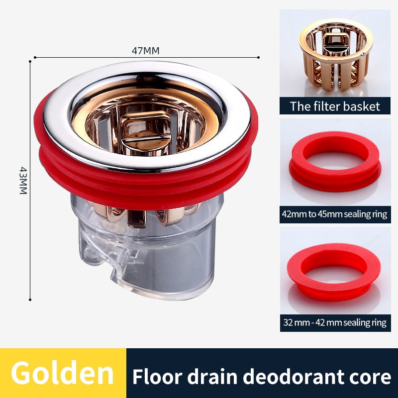Effective Bathroom Drain Odor Stopper Filter Plug - Fesara