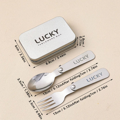 Portable Camping Utensil Set Stainless Steel 3 Piece