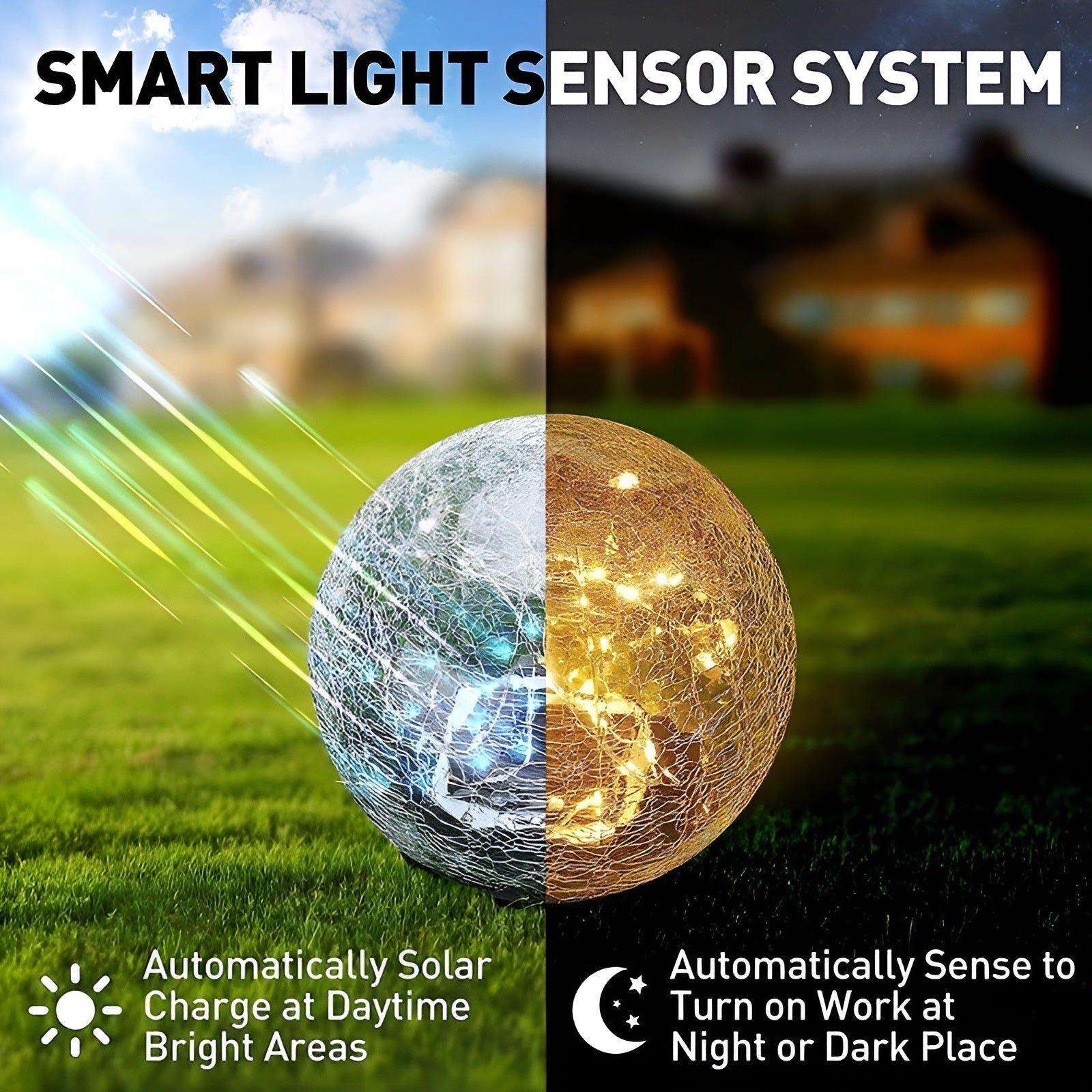 Solar Powered Garden Lamp Warm White LED Waterproof - Fesara