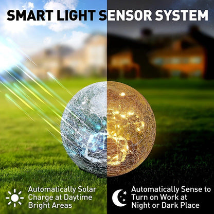 Solar Powered Garden Lamp Warm White LED Waterproof - Fesara