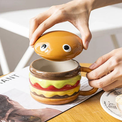 Funny Burger Shaped Coffee Mug