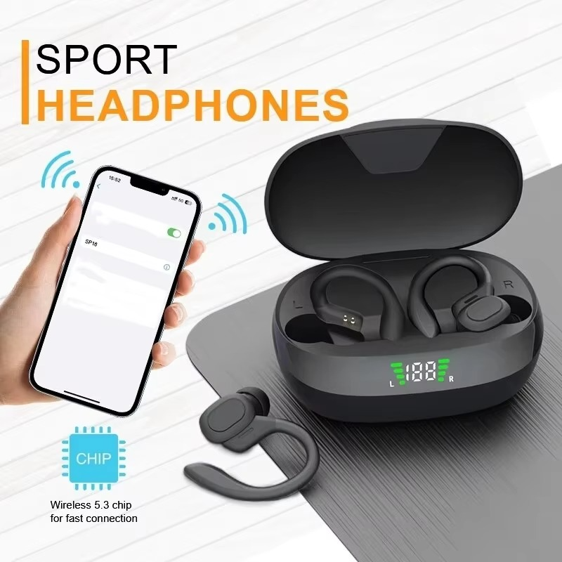 Wireless Sports Earbuds with Mic and Stereo Sound