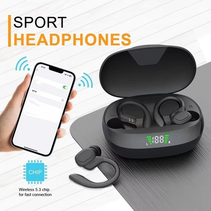 Wireless Sports Earbuds with Mic and Stereo Sound