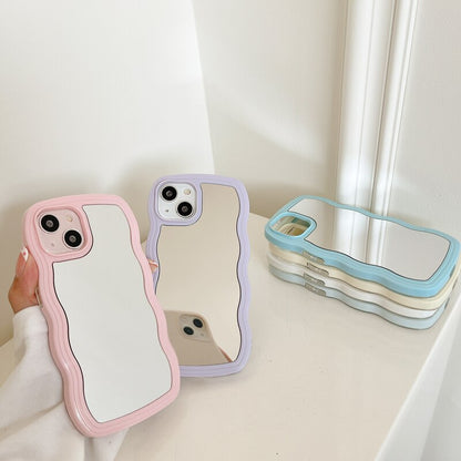 Stylish Wave Design Phone Case Mirror