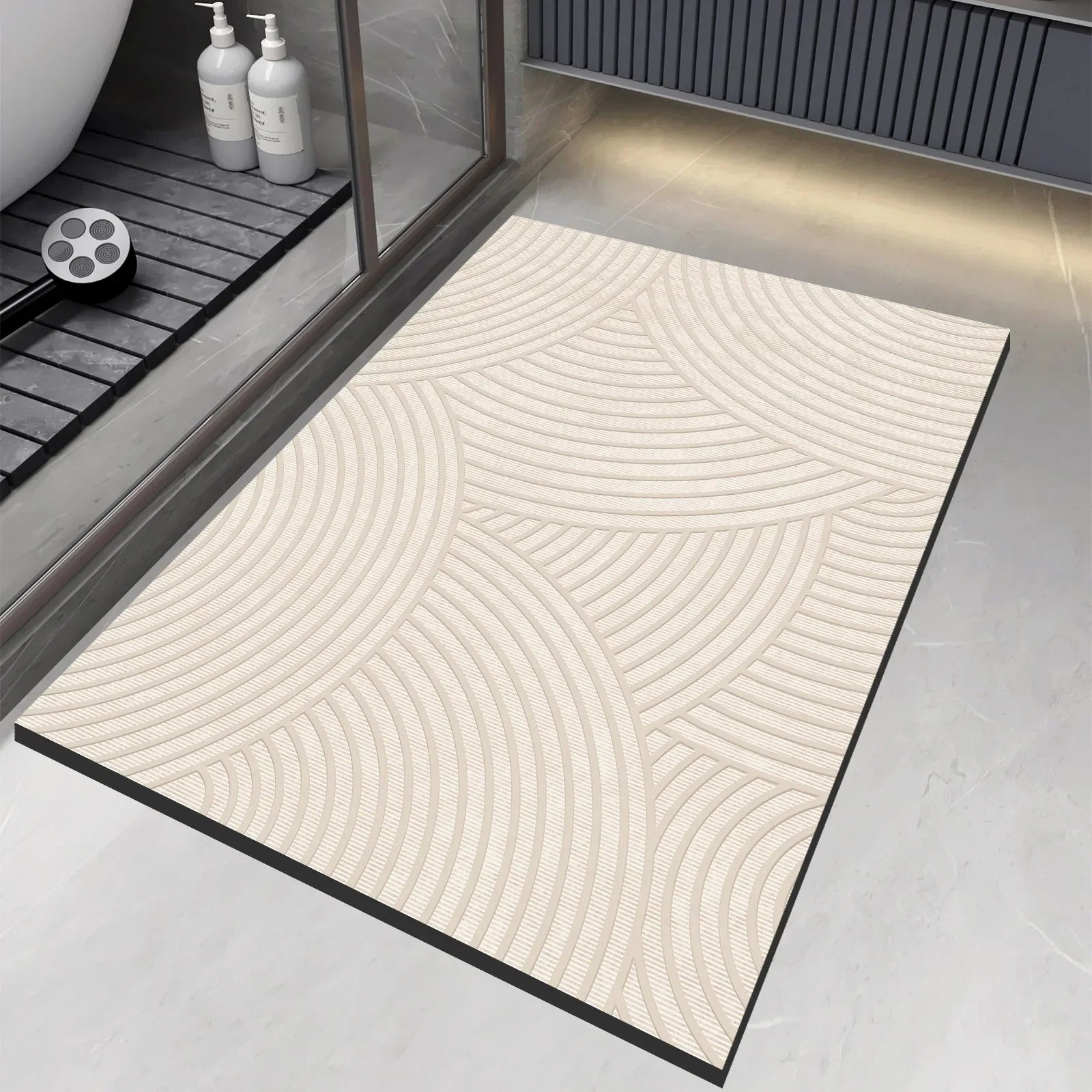 Soft Grip Quick Dry Bathroom Mat Non Slip Shower Rug - Fesara