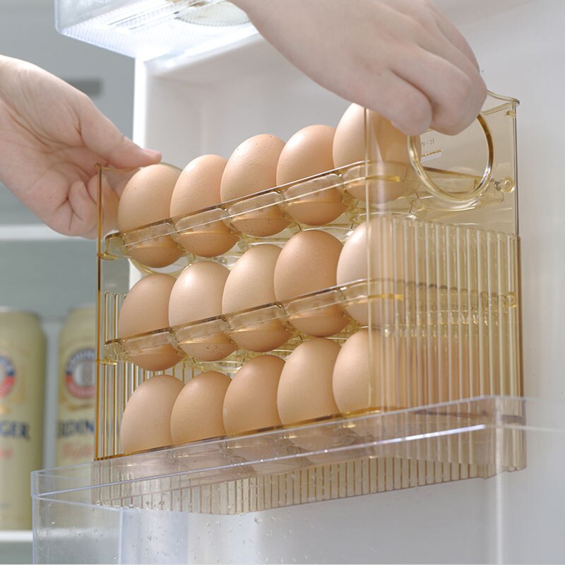 Space Saving Foldable Egg Holder Rack