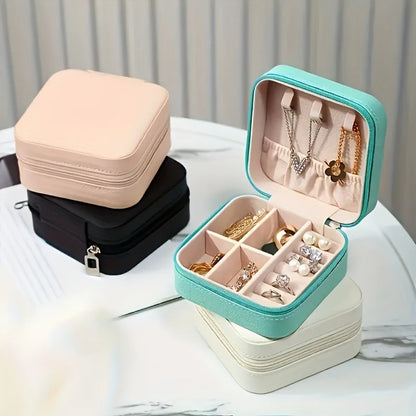 Portable Jewelry Travel Box Case