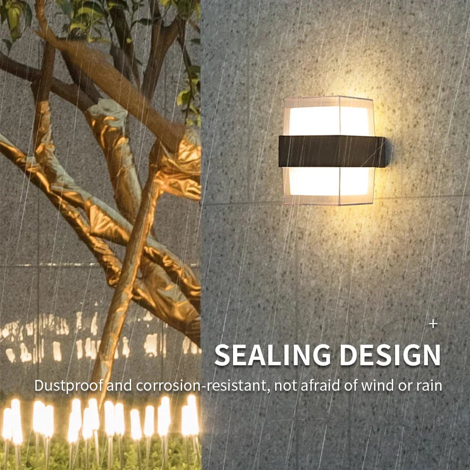 Outdoor Motion Sensor LED Wall Light 6W 12W Waterproof