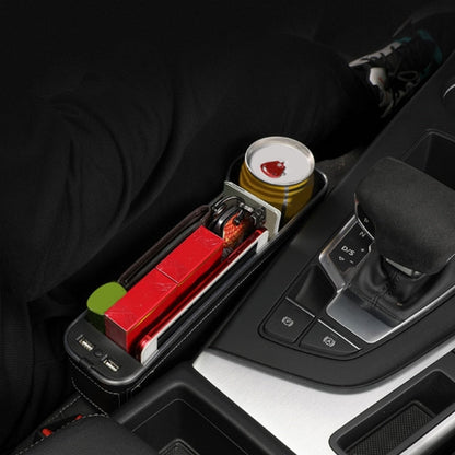 Premium Car Seat Storage USB Charger Organizer