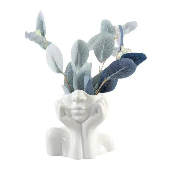 Modern Face Vase - Elegant Home Decor Accent - Fesara