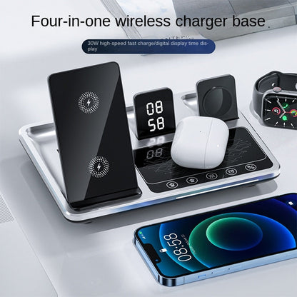 Compact Wireless Charger Digital ClockDock