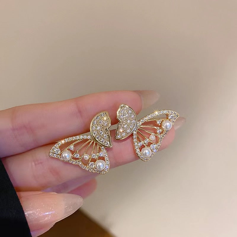 Sparkly Zircon Drop Dangle Earrings