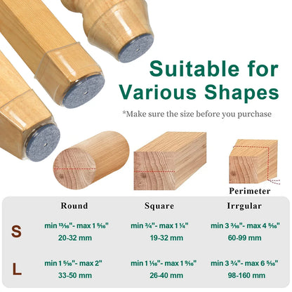 Fesara | Soft Furniture Floor Saver Chair Leg Caps - Fesara