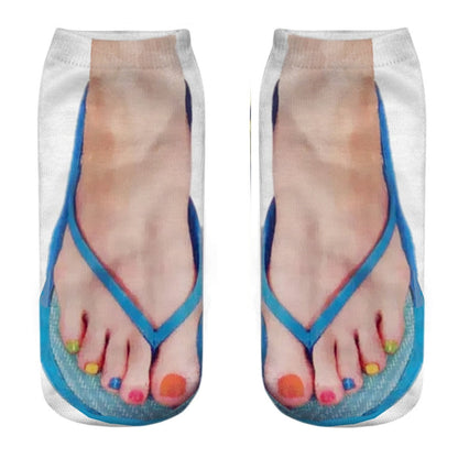 Quirky 3D Design Novelty Ankle Socks