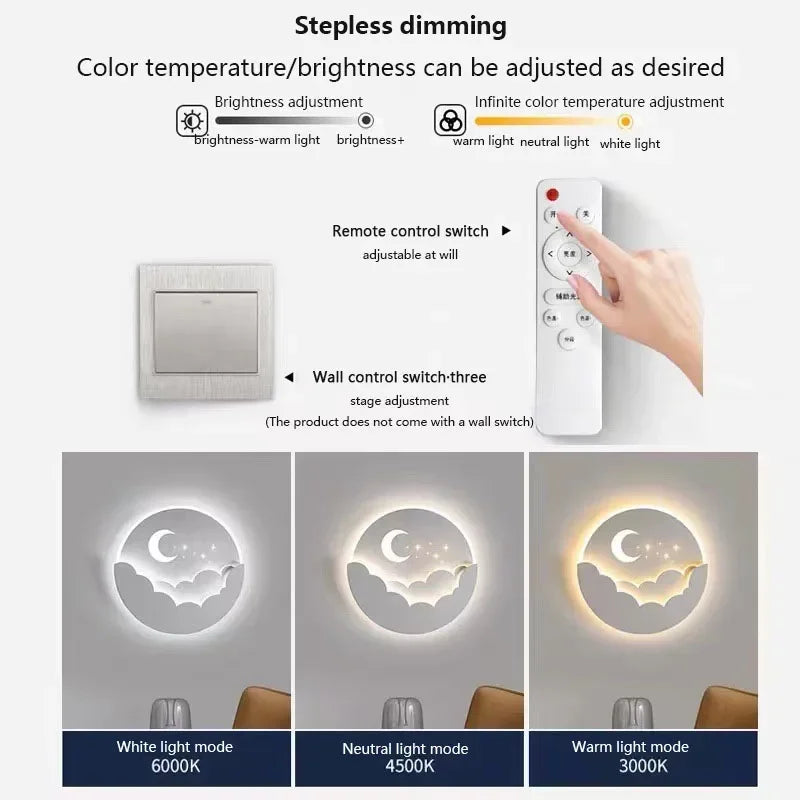 Dreamy Moon Star LED Night Light Lamp