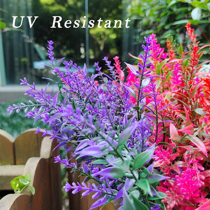 Beautiful 12pc Artificial Lavender Flower Set