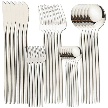 Elegant Premium 24K Gold Flatware Set