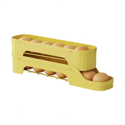Compact 4-Tier Clear Egg Storage Container