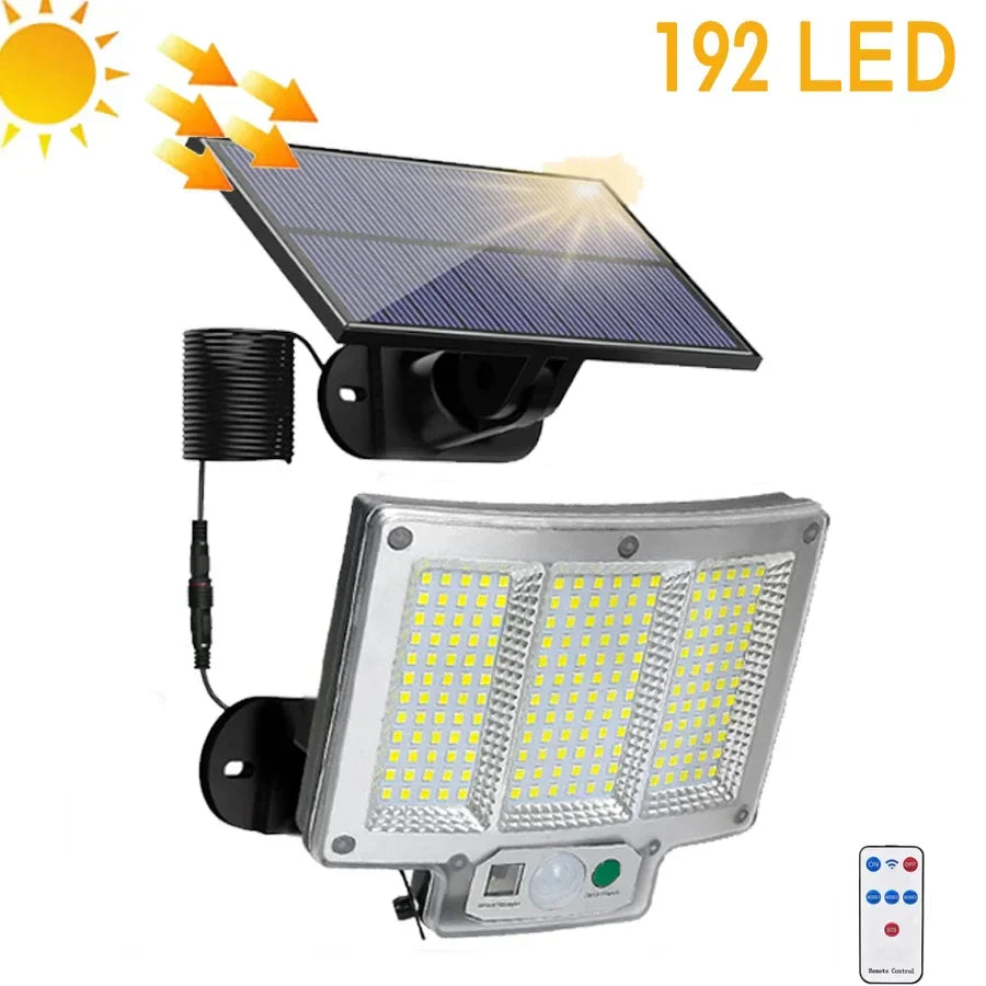 Bright Outdoor Solar Motion Light with Remote Control