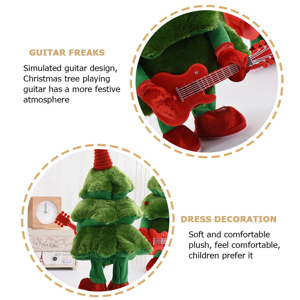 Small Musical Christmas Tree Figurine Decorations