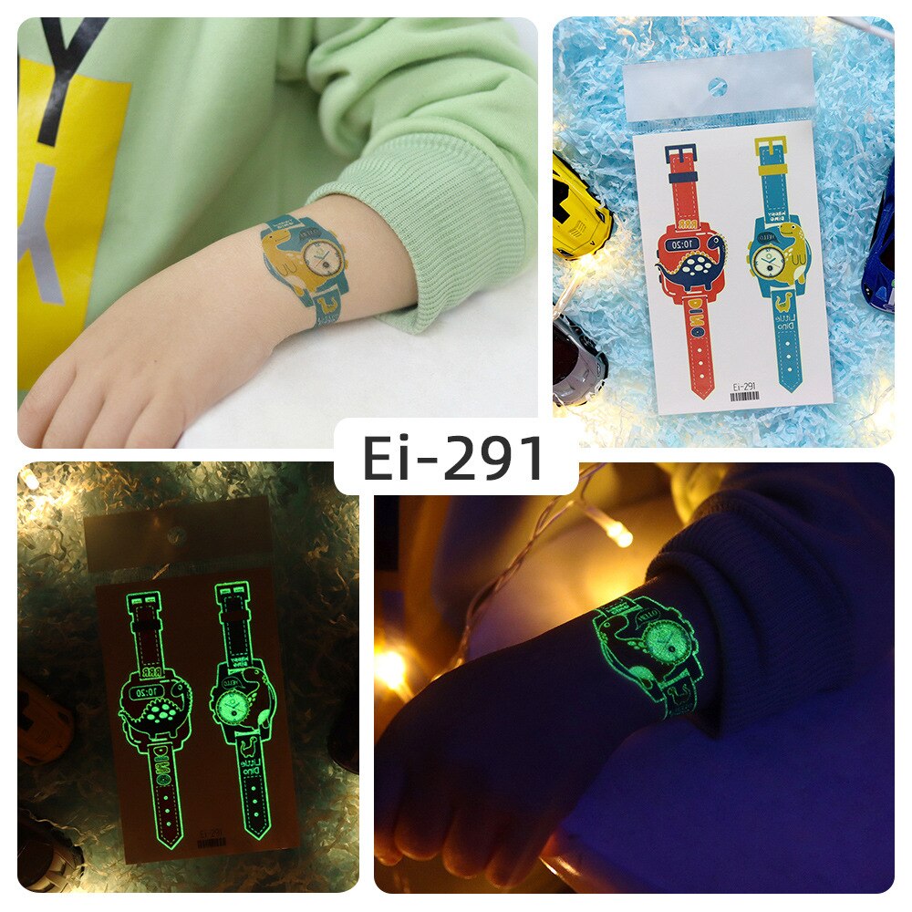 Glowing Temporary Tattoo Watch Skin