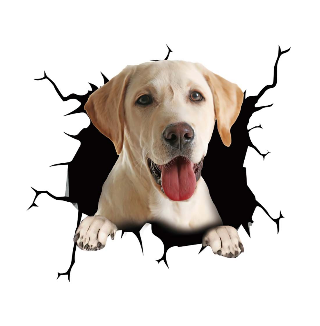 Fun 3D Puppy Car Sticker Scratch Cover