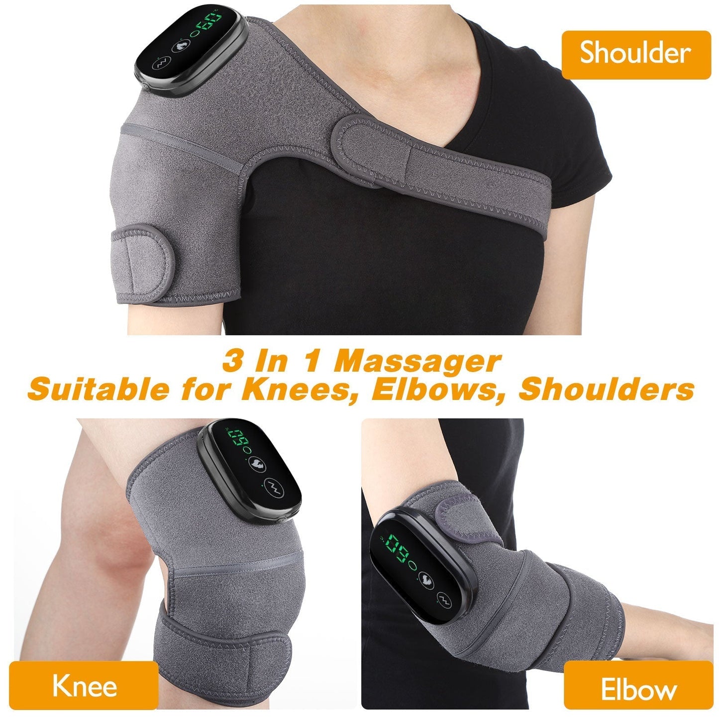 Relaxing Electric Heat Shoulder Wrap Massager - Fesara