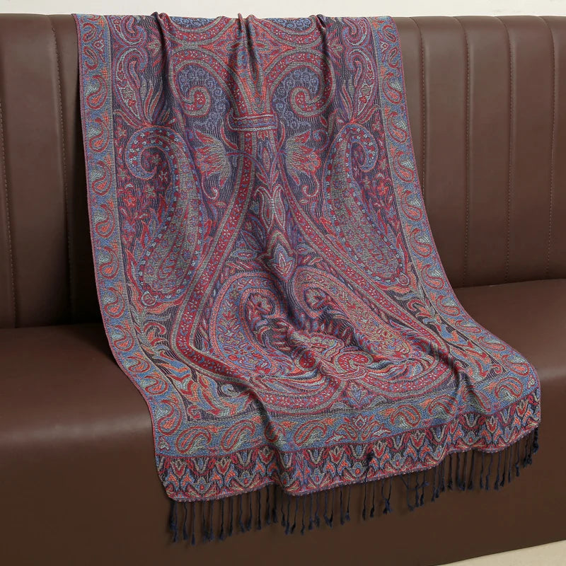 Soft Women's Cashmere Scarf Luxury Warm Print