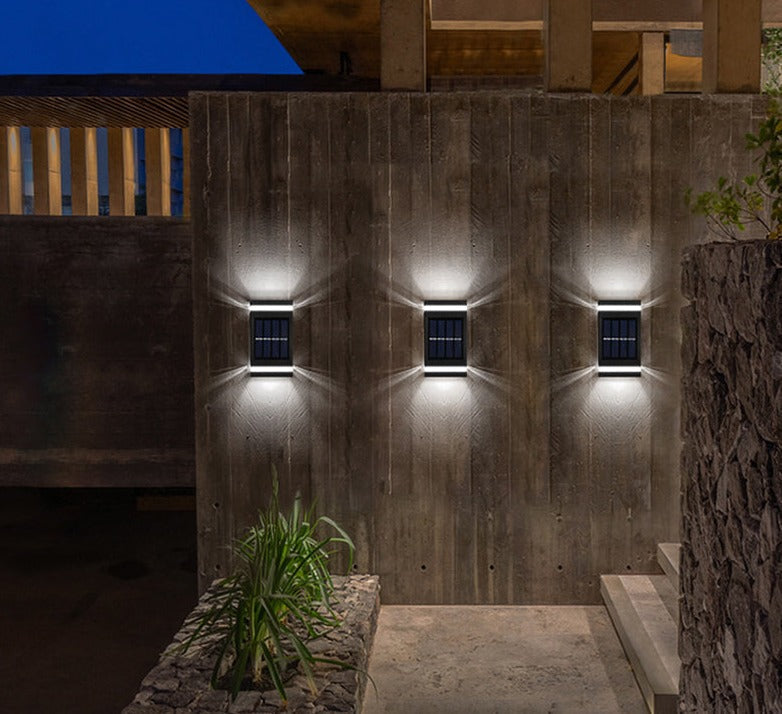 Outdoor Solar Powered Garden Wall Light