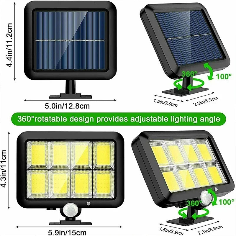 Bright Solar Powered LED Outdoor Motion Light