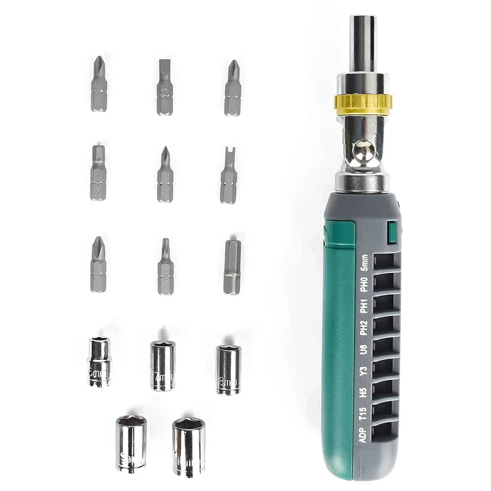 Fesara | 14-in-1 Adjustable Ratchet Tool Set