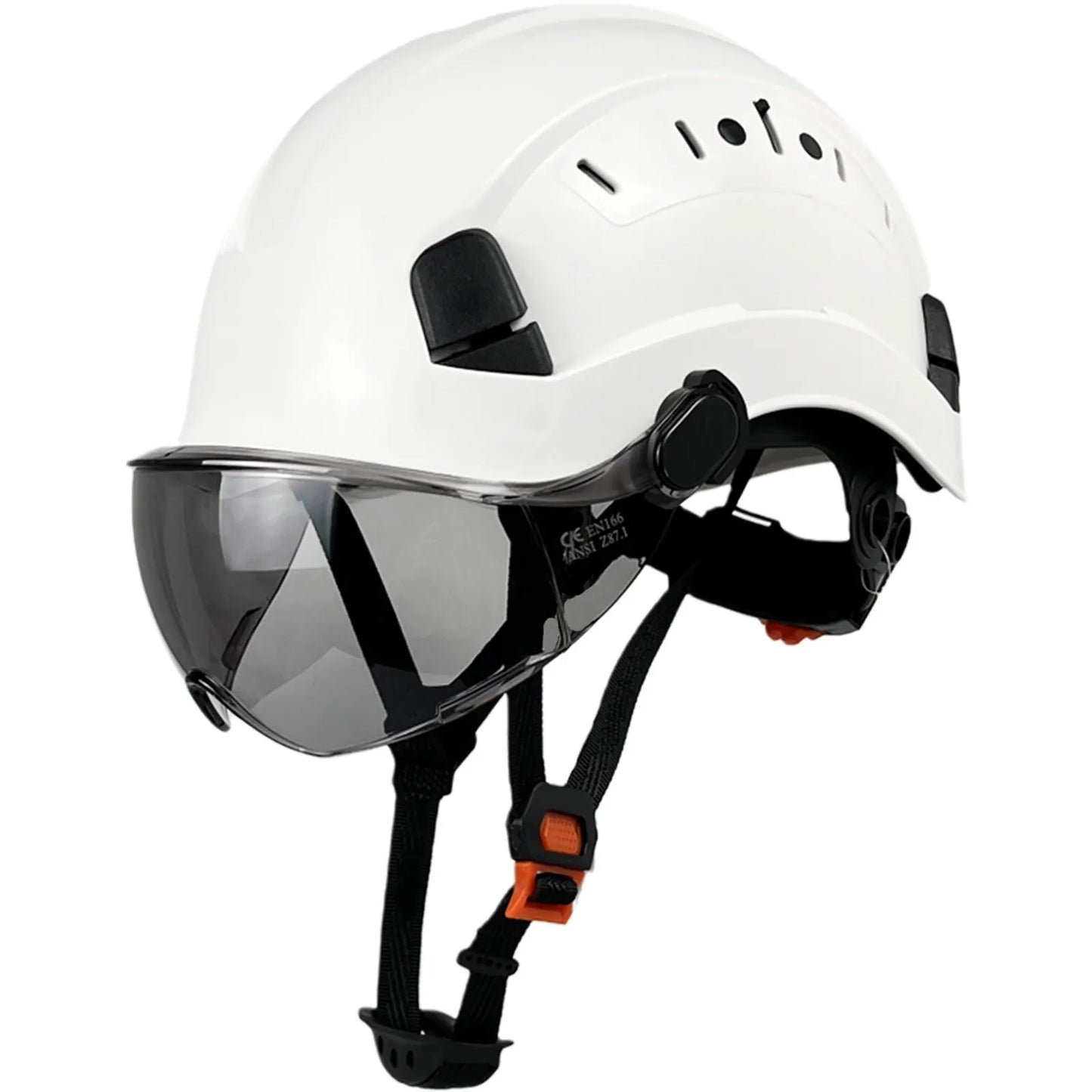 Protective Hard Hat with Goggles and Face Shield